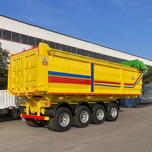 3-axle, 4-axle, 40 cubic meter hydraulic heavy-duty rear-discharge self-dumping trailer
