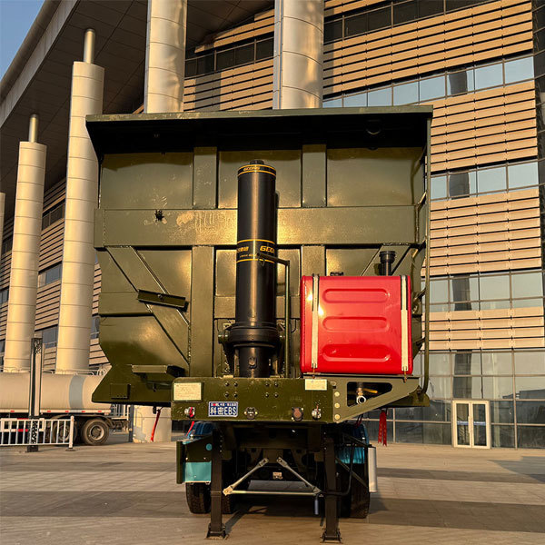 4/3 axle dump semi-trailer Heavyon (50-ton, 60-ton, 70-ton, 80-ton), 4-axle dump truck trailer, rear-discharge trailer.