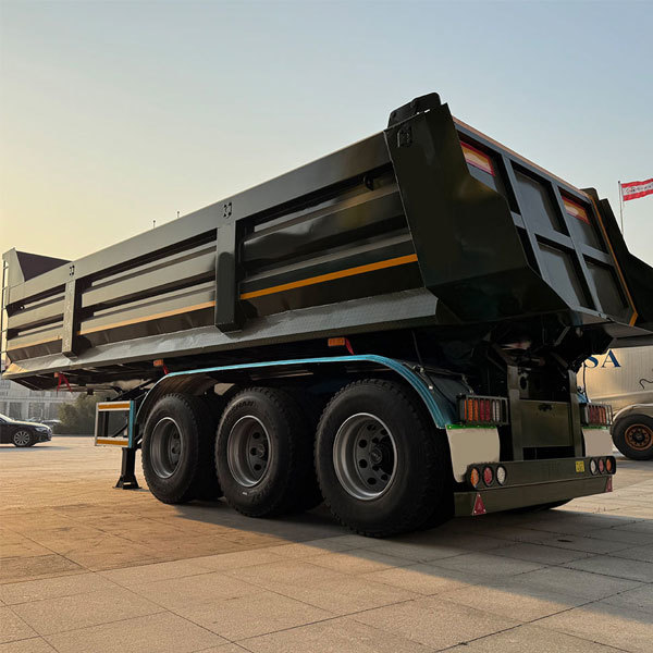 100-ton 44-cubic-meter self-dumping semi-trailer, 643-axle self-dumping semi-trailer
