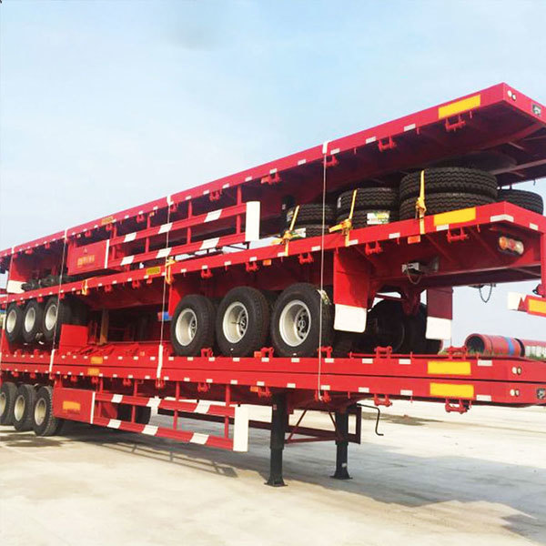 234 Axle 30-100 Ton Container Flatbed Semi-Trailer
