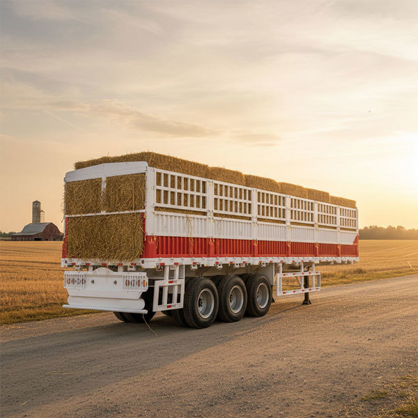 2/3/4-axle cargo fence truck semi-trailer side wall cargo semi-trailer fence semi-trailer