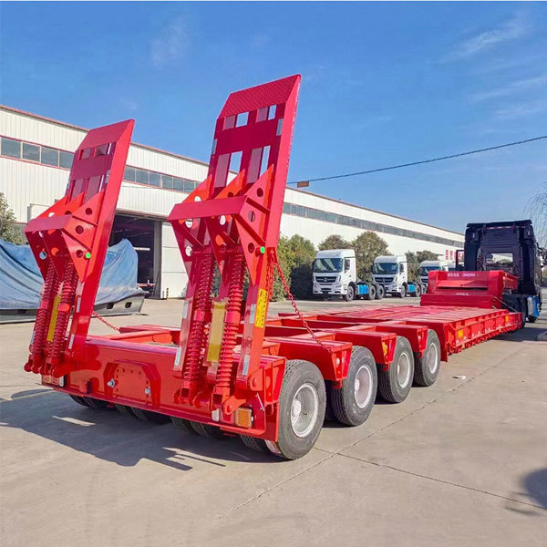 Multi-axle semi-trailers, low-bed semi-trailers, low-platform semi-trailers