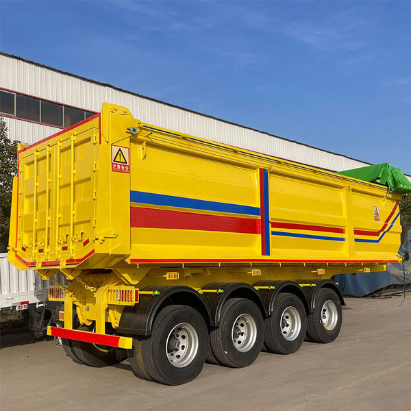 3-axle, 4-axle, 40 cubic meter hydraulic heavy-duty rear-discharge self-dumping trailer