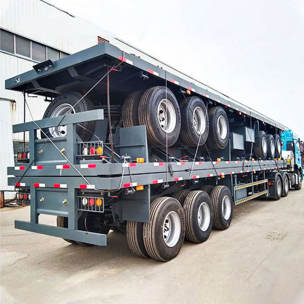 Used 2-axle, 3-axle, and 4-axle semi-trailers, with load capacities ranging from 30 to 100 tons; 20-foot, 45-foot, and 40-foot container flatbed semi-trailers.
