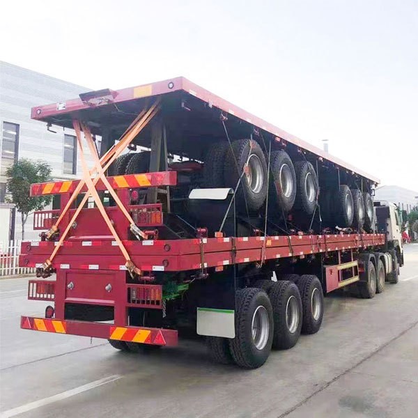 234 Axle 30-100 Ton Container Flatbed Semi-Trailer