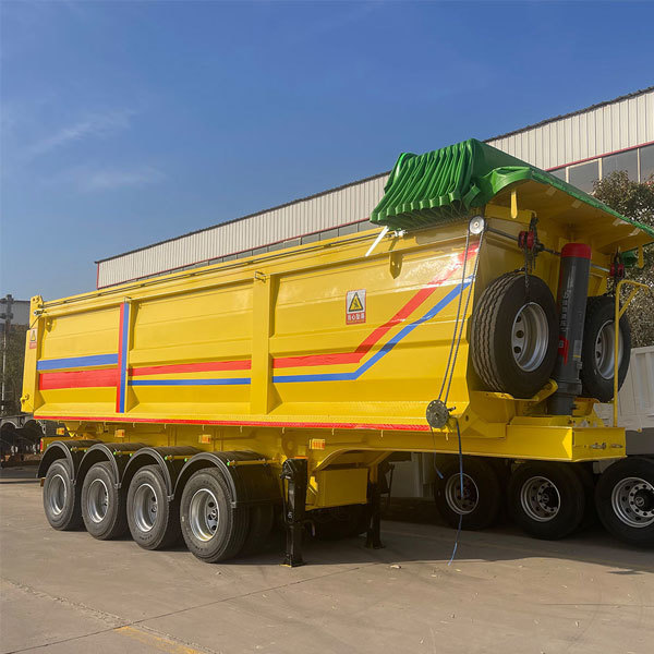 40-ton and 50-ton steel dump semi-trailers, 34-axle hydraulic mining trailers