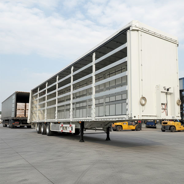 Top-of-the-line stylish steel-aluminum semi-trailer curtain side panels, fashionable van trailer accessories