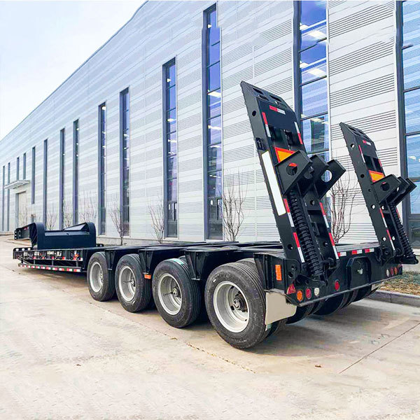 Multi-axle semi-trailers, low-bed semi-trailers, low-platform semi-trailers
