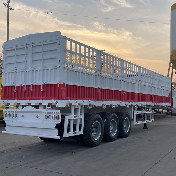 2/3/4-axle cargo fence truck semi-trailer side wall cargo semi-trailer fence semi-trailer