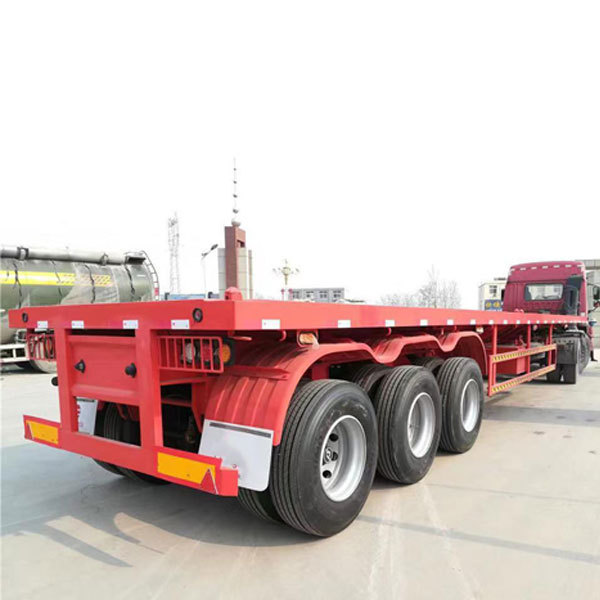 New type of truck trailer, 40-foot flatbed container semi-trailer