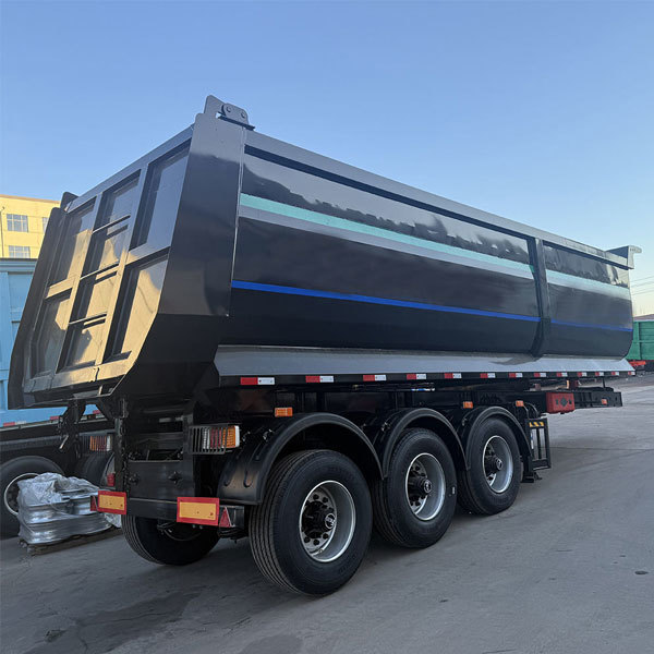 40-ton and 50-ton steel dump semi-trailers, 34-axle hydraulic mining trailers