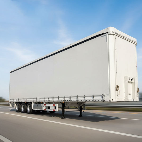 Steel PVC coated tarpaulin, suitable for side curtain trailers, steel truck trailers, with PVC side curtains.